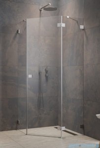 Radaway Essenza Ptj Brushed Nickel kabina pięciokątna 100x100cm prawa szczotkowany nikiel 1385010-91-01R/1385051-01-01