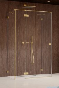 Radaway Essenza Pro Brushed Gold Kdj+S kabina 75x120x75cm lewa szczotkowane złoto 10097312-99-01L/10098075-01-01/10098075-01-01