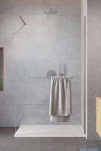 Radaway Modo New II Brushed Nickel z wieszakiem kabina Walk-in 155x200 szczotkowany nikiel 389155-91-01W