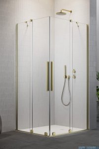 Radaway Furo Brushed Gold KDD kabina 120x100cm szczotkowane złoto 10105120-99-01L/10105100-99-01R