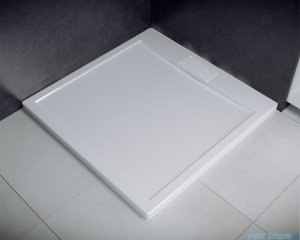 Besco Axim ultraslim 80x80cm brodzik kwadratowy biały BAX-80-KW