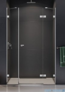 New Trendy Eventa drzwi wnękowe pojedyncze z dodatkową ścianką 170x200 cm przejrzyste prawe chrom EXK-4467