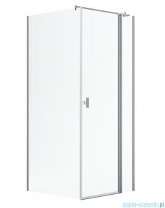 Radaway Nes Kdj II Brushed Nickel kabina 80x75cm prawa szczotkowany nikiel 10032080-91-01R/10039075-01-01
