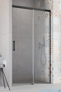 Radaway Idea Black 8 Dwj drzwi wnękowe 120cm prawe czarny mat/szkło przejrzyste 10330620-54-01R/10350553-01-01