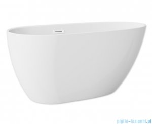 The North Bath Loki wanna wolnostojąca 130X70cm z korkiem i przelewem BIAŁYM 6402-1301OEMBP