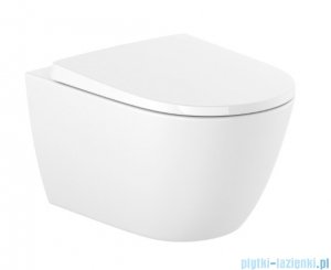 Roca Ona miska WC wisząca Rimless Vortex biała z powłoką Superglaze A34668CS00