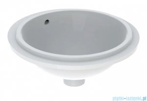 Geberit VariForm Umywalka okrągła z przelewem 42x40,5cm szkliwiony spód 500.745.01.2