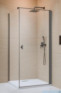 Radaway Nes Kdj I Brushed GunMetal kabina 90x100cm prawa szczotkowany grafit 10022090-92-01R/10039100-01-01