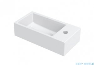 Riho Livit Tiny Wash umywalka ceramiczna prawa 41x20cm biała F70074