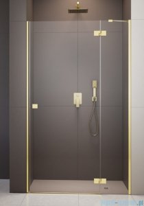 Radaway Essenza 8 Gold Dwj drzwi wnękowe 80cm prawe złoty połysk/szkło przejrzyste 10480512-01-01R/10460237-09-01R