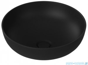 Massi Molis matt black umywalka nablatowa 38x38cm czarny mat MSU-0013-MB