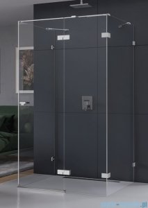 New Trendy Eventa kabina prysznicowa przyścienna 90x80x200 cm przejrzyste Prawa EXK-4578