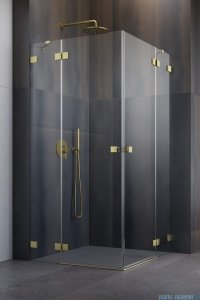 Radaway Essenza Pro Brushed Gold Kdd kabina 80x100cm szczotkowane złoto 10096080-99-01L/10096100-99-01R