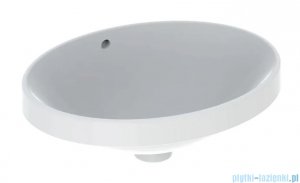 Geberit VariForm Umywalka owalna wpuszczana w blat 50x40cm szkliwiony spód KeraTect 500.709.00.2