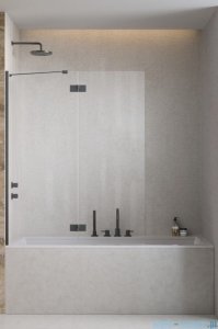 Radaway Essenza Brushed GunMetal PND II parawan nawannowy 110cm lewy szczotkowany grafit/przejrzyste 110002110-92-01L