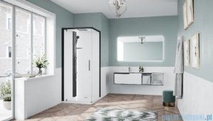 Novellini Glax 1 2.0 kabina standard 90x90 lewa czarna G21GF99SMFL-1HH
