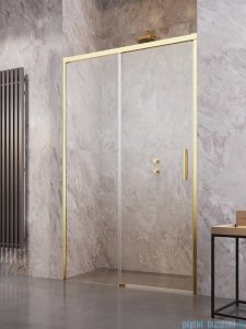 Radaway Idea Gold DWJ drzwi wnękowe 110cm lewe złoty połysk/szkło przejrzyste 387015-09-01L