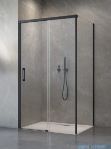 Radaway Idea Black Kds kabina prysznicowa 150x70 lewa czarny mat/szkło przejrzyste 10115150-54-01L/10117070-01-01