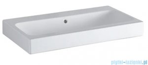 Geberit iCon Umywalka ścienna bez otworu na baterię z przelewem 90x48,5 cm KeraTect 124093600