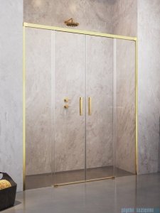 Radaway Idea Gold DWD drzwi wnękowe 150cm złoty połysk/szkło przejrzyste 387125-09-01