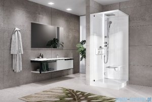 Novellini Glax 2 2.0 kabina z hydromasażem hydro plus 90x90 lewa total biała G22GF90SM1L-1UU