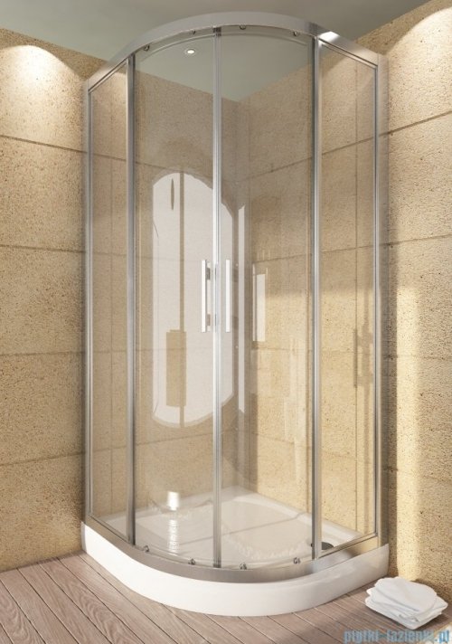 SanSwiss Top-Line TOPR Kabina prysznicowa półokrągła 90cm profil srebrny TOPR550900107