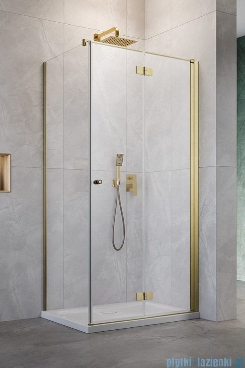 Radaway Nes KDJ B Brushed Gold kabina 100x90 prawa szczotkowane złoto 10025100-99-01R /10039090-01-01