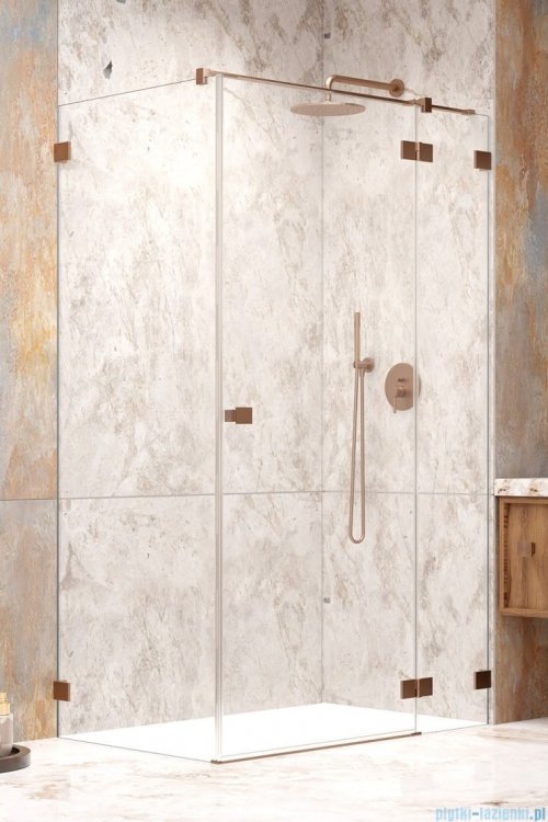 Radaway Essenza Pro Brushed Copper Kdj kabina 110x100cm prawa szczotkowana miedź 10097110-93-01R/10098100-01-01