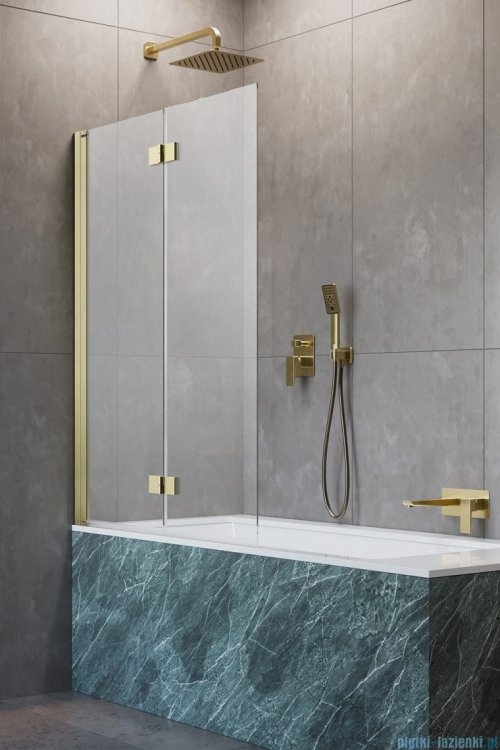 Radaway Nes Pnd I Brushed Gold parawan nawannowy 140cm lewy szczotkowane złoto 10010140-99-01L
