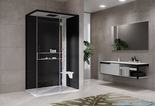 Novellini Glax 2 2.0 kabina masażowo-parowa 120x80 prawa biała  G222P120DT5-1UH