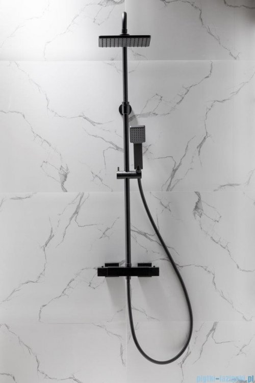KFA LOGON BLACK deszczownia z baterią termostatyczną natryskową czarny 5746-910-81