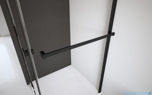 Radaway Essenza Pro Black Kdj kabina 90x80cm prawa czarny mat/szkło przejrzyste 10097090-54-01R/10098080-01-01