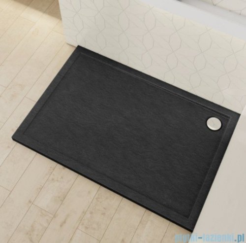 Schedpol Schedline Sharper Black Stone brodzik prostokątny 90x120x4,5cm 3S.S1P-90120/C/ST