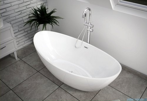 The North Bath Frigg wanna wolnostojąca 180x87cm + Syfon Klik-klak wizualizacja wanna stojąca