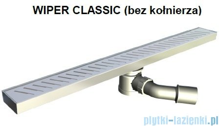 Wiper Odpływ liniowy Classic Pure 120cm bez kołnierza szlif PU1200SCS100