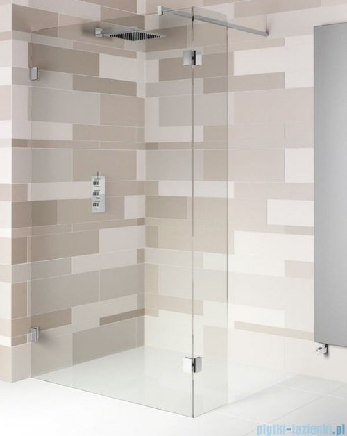 Riho Scandic NXT X402 kabina prysznicowa Walk In 120x200cm czarna G001126121