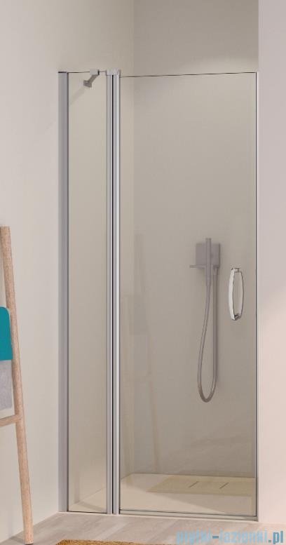 Vitalle GARDA drzwi skrzydłowe ze stałym segmentem 100 cm przezroczyste CU3303092322