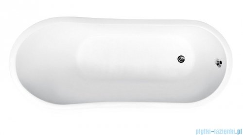 Besco Gloria Glam grafit 150x68cm wanna wolnostojąca Retro+syfon klik-klak #WMD-150-GLG