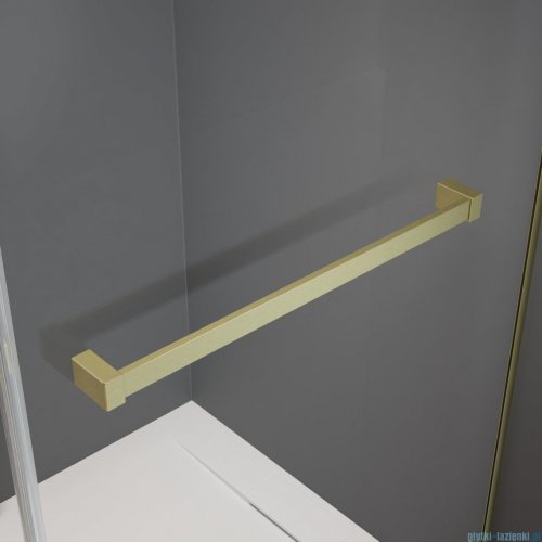 Radaway Idea Kdj Brushed Gold kabina 140x110cm prawa szczotkowane złoto 387044-99-01R/387053-99-01L