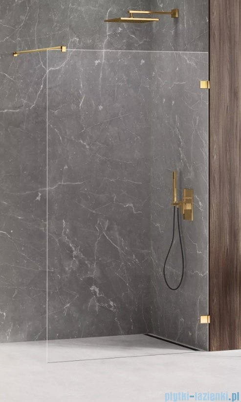 New Trendy Avexa Gold Shine kabina Walk-In 90x200 cm przejrzyste EXK-1812