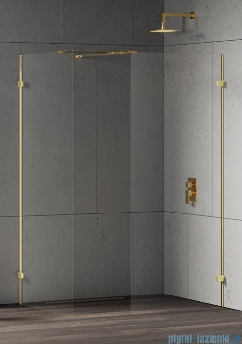New Trendy Eventa Gold Shine kabina walk-in 120x90x200 cm przejrzyste EXK-4875