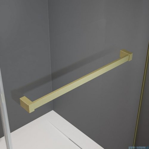 Radaway Nes KDJ B Brushed Gold kabina 80x80 lewa szczotkowane złoto 10025080-99-01L/10039080-01-01