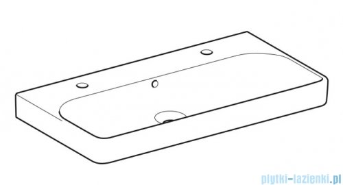 Geberit Smyle Square Umywalka 2-otworowa 90cm 500.252.01.1