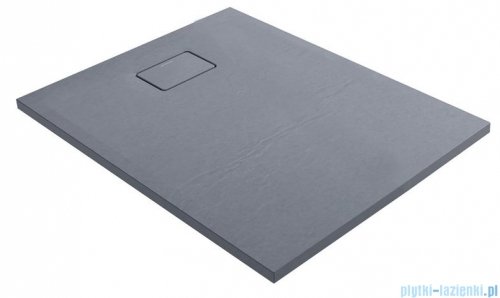 Oltens Bergytan brodzik prostokątny 120x80 cm RockSurface szary beton 15103700
