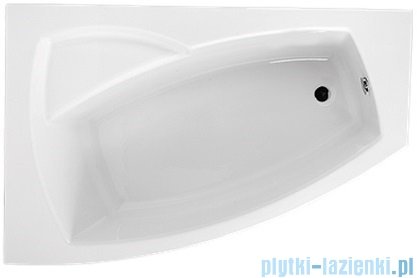 Polimat Frida wanna asymetryczna 160x105 lewa + obudowa + syfon 00977/00979/19975