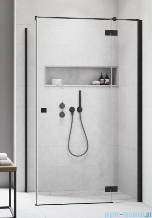 Radaway Essenza New Black Kdj kabina 100x100cm prawa szkło przejrzyste 385040-54-01R/384052-54-01