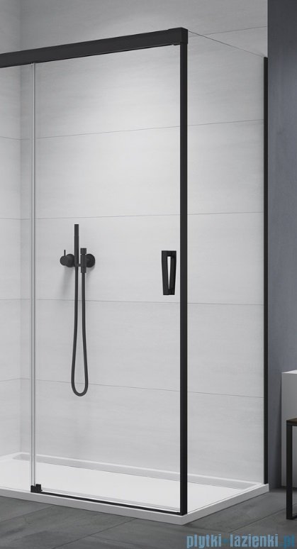 SanSwiss Cadura Black Line ścianka boczna Cast 70x200cm profile czarny mat CAST0700607