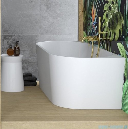 Besco Vica wanna 170x80cm wolnostojąca przyścienna z syfonem #WAS-170-V