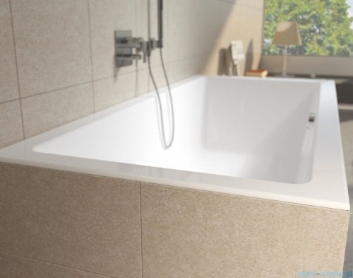 Riho Lugo 190x90cm wanna prostokątna z hydromasażem Pneumatic prawa + nogi + syfon BT05-PNE-P