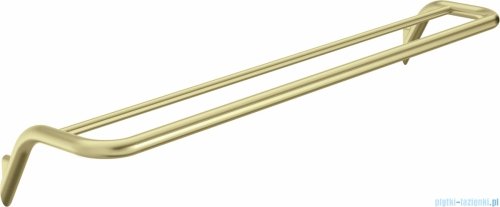  Deante SILIA Wieszak na ręcznik podwójny ścienny złoty szczotkowany ADI_R631